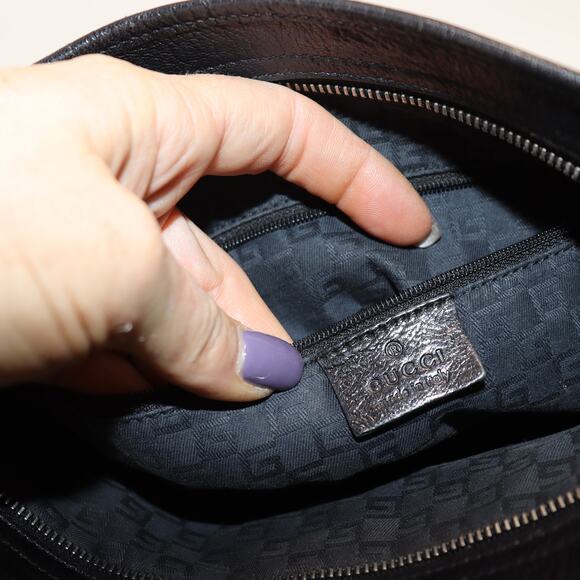 Gucci Black Leather Crossbody Bag | Authentic Italy | Style 113013 1956 - Picture 5 of 7